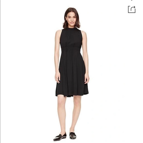 kate spade Dresses & Skirts - New - Kate Spade crepe tie back dress in black with side pockets